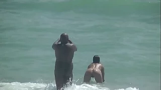 Caribbean Nude Beach Vacation Part 1 and 2 - Stunt woman Wife Helena Price VOYEUR POV!!!